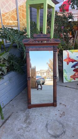 Beautiful Antique East Lake style hallway, entry mirror