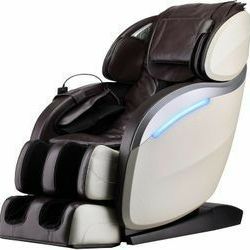 BestMassage Full Body Massage Chair Zero Gravity Shiatsu Recliner w/ Heat 6 Programs Brown-Beige