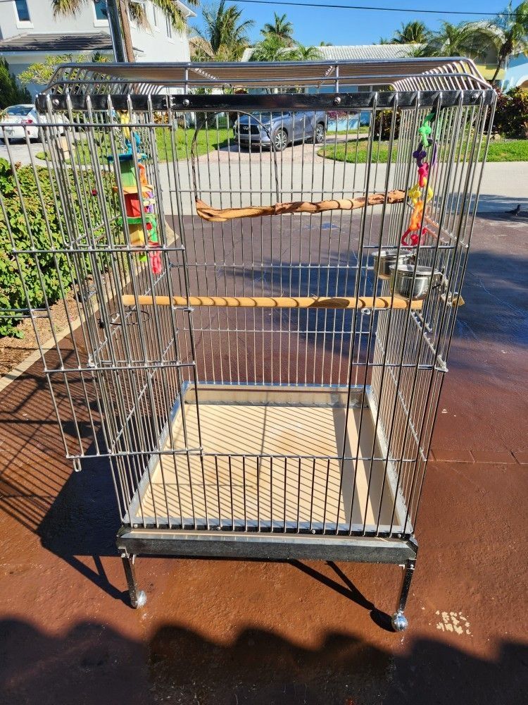 Large Stainless Steel Bird Cage