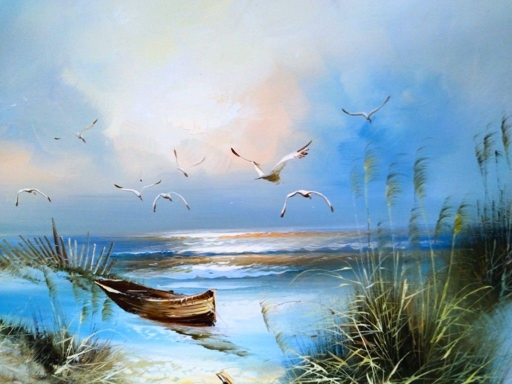 Framed Oil Painting by the Renowned Elusive Artist H. Gailey