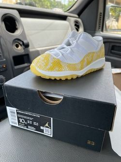 Jordan Retro 11 Yellow Snakeskin Toddler 9c