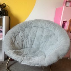 Light Blue Saucer Chair