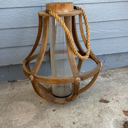 Pier 1 Imports Type Hangling Glass Candle/Light Holder 