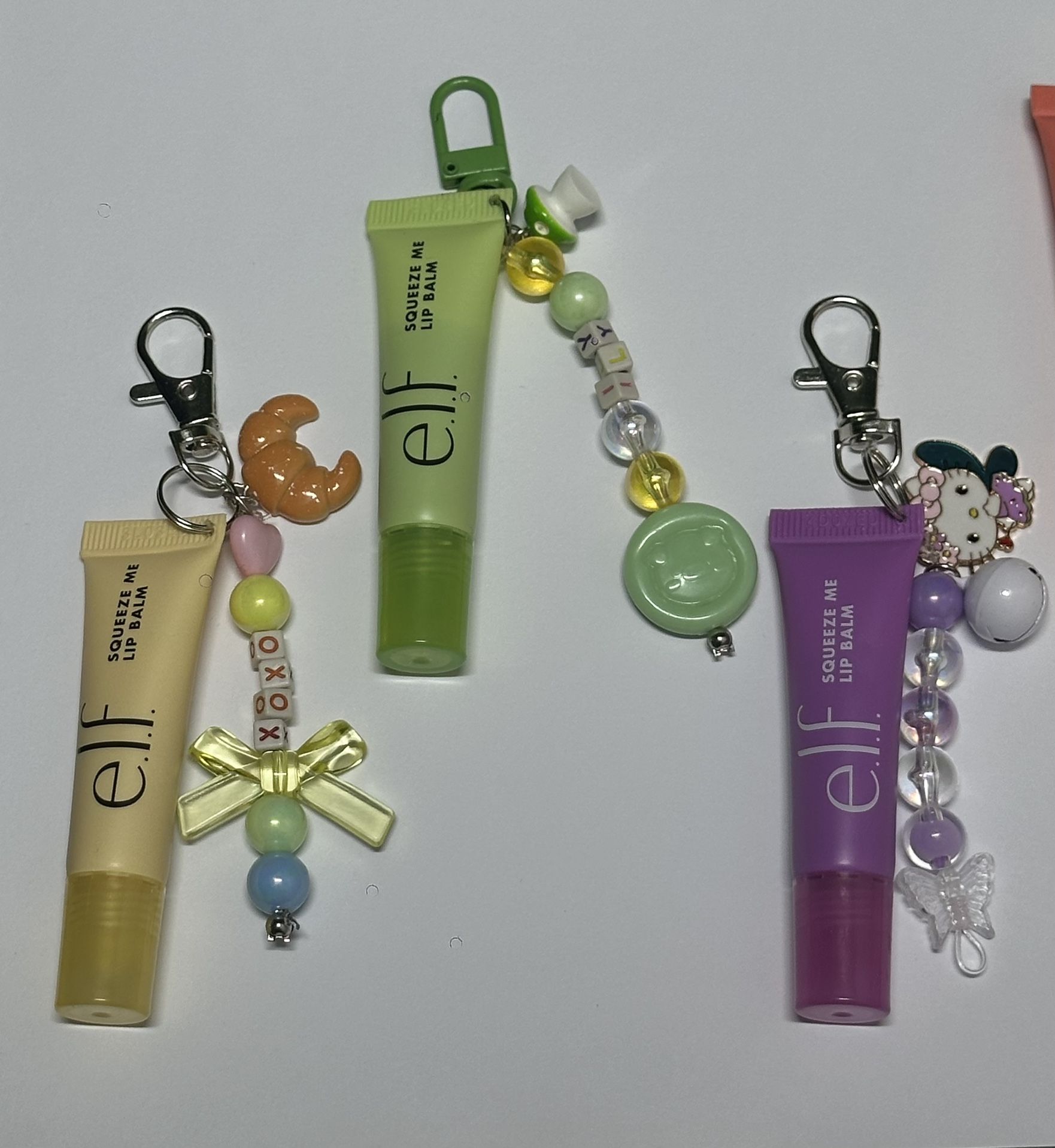 NEW LIP BALM CHARM KEYCHAINS