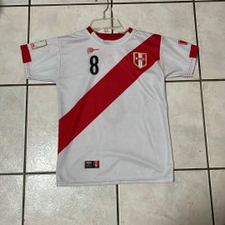 Peru 2016 Soccer Jersey Size 10 Kids
