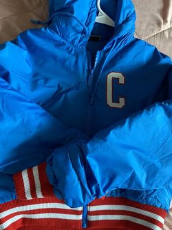 Cropped champion puffer jacket