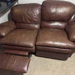 Leather Reclining Couch
