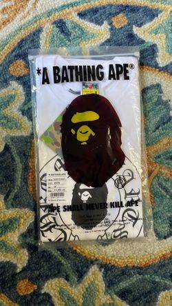 Medium White ChromeHeart Bape Shirt
