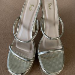 Shein heeled slide sandals size 9