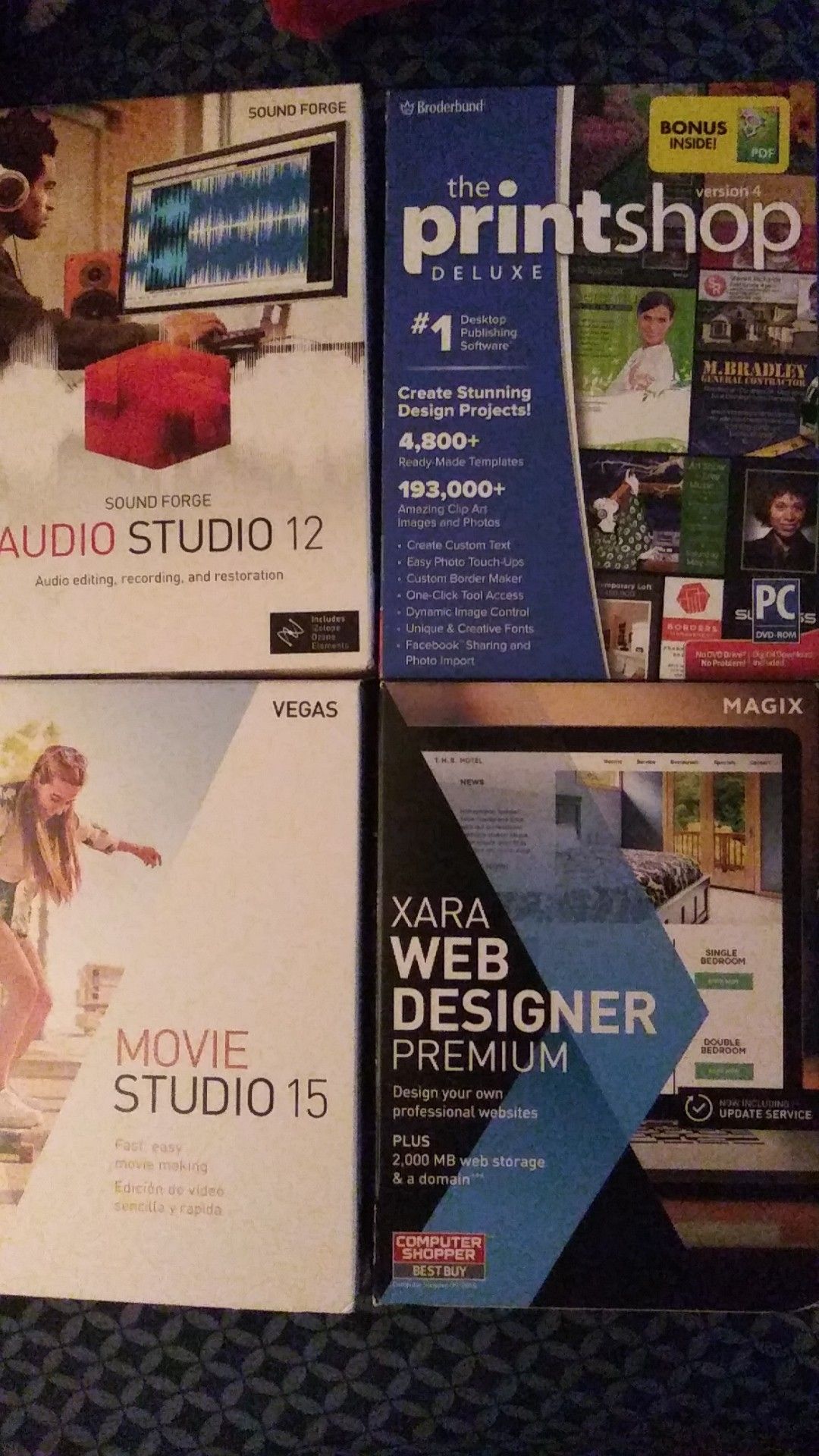 Movie Studio-Audio Studio-Printshop-Web Designer