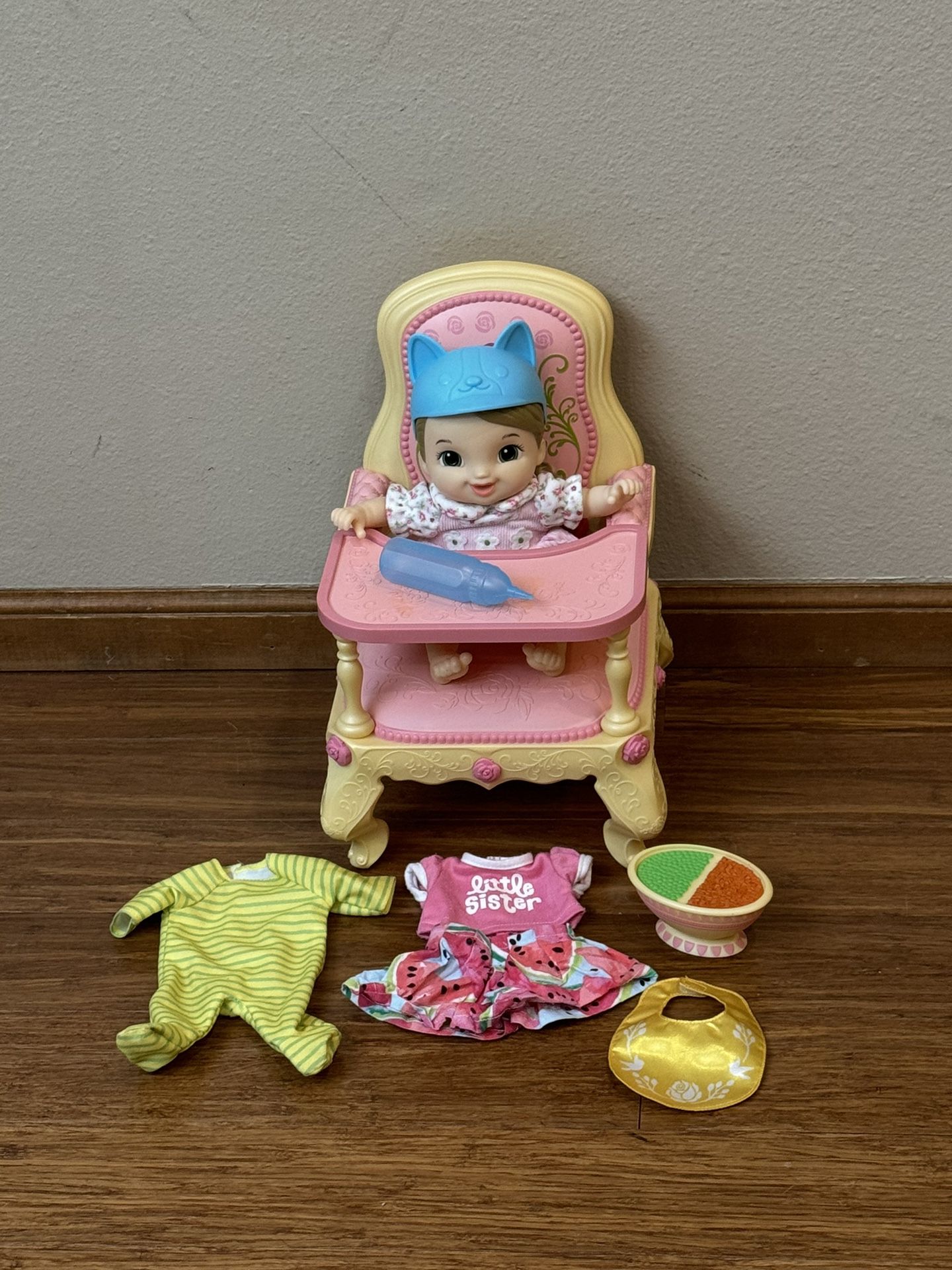 Disney Highchair with Baby Doll