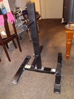 Weight rack.
