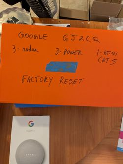 3 node Google nest w/ brand new mini speaker