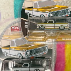 GreenLight 1972 Chevrolet C-10 Yellow Raw CHASE and Regular