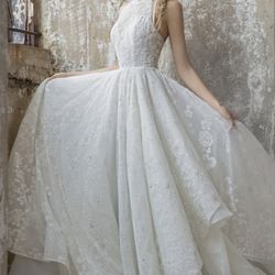 Hayley Paige Ivory Wedding Dress Size 14 