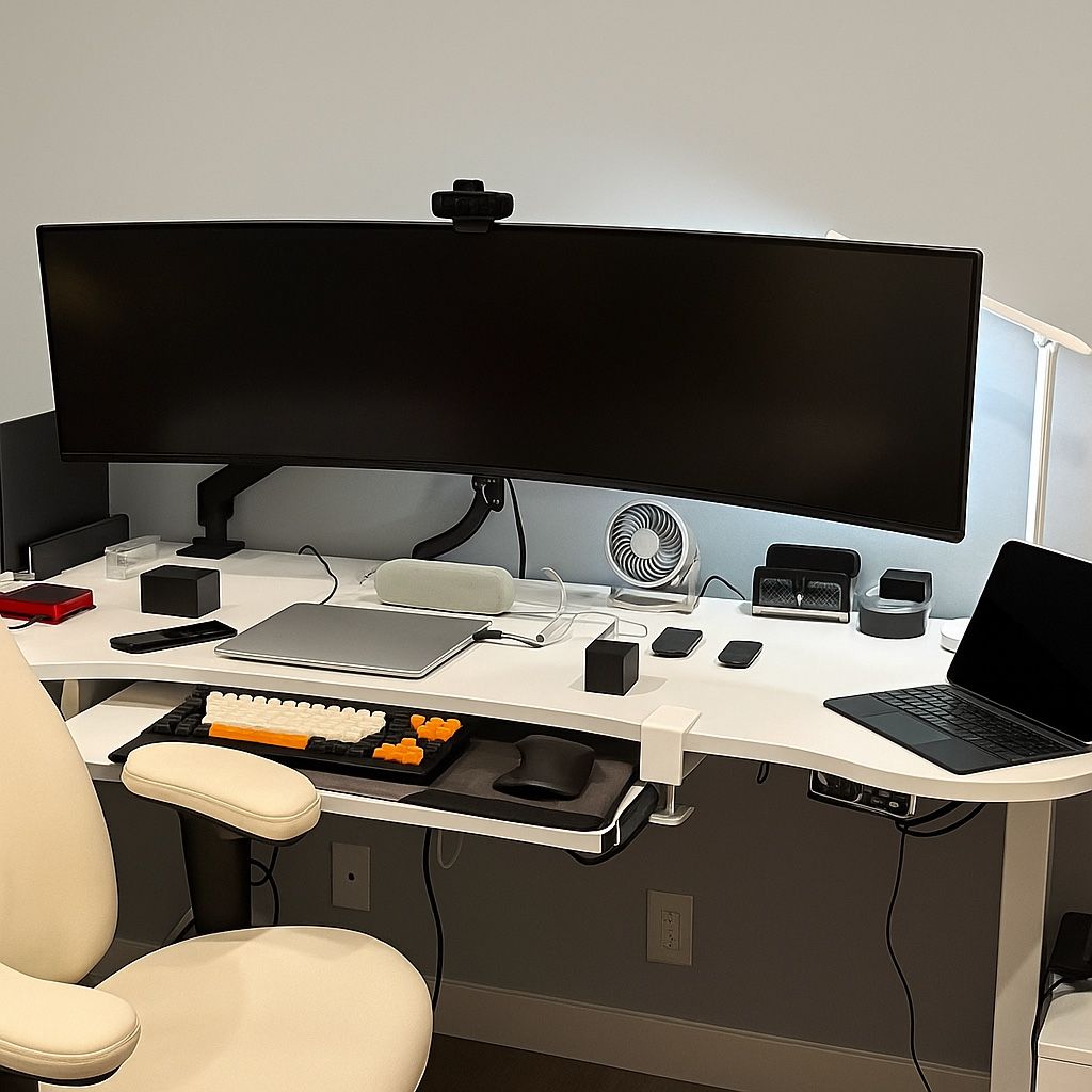 Samsung 49” CHG90 Curved QLED Ultra-Wide Monitor + Free VESA Mount – Great Condition