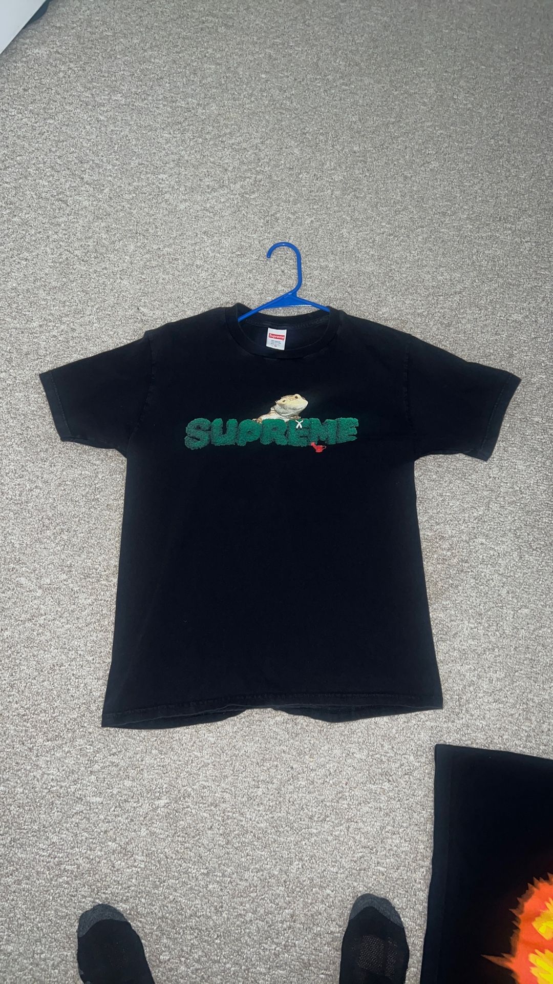 Supreme Bubble Letter Lizard Tee Shirt Size Medium