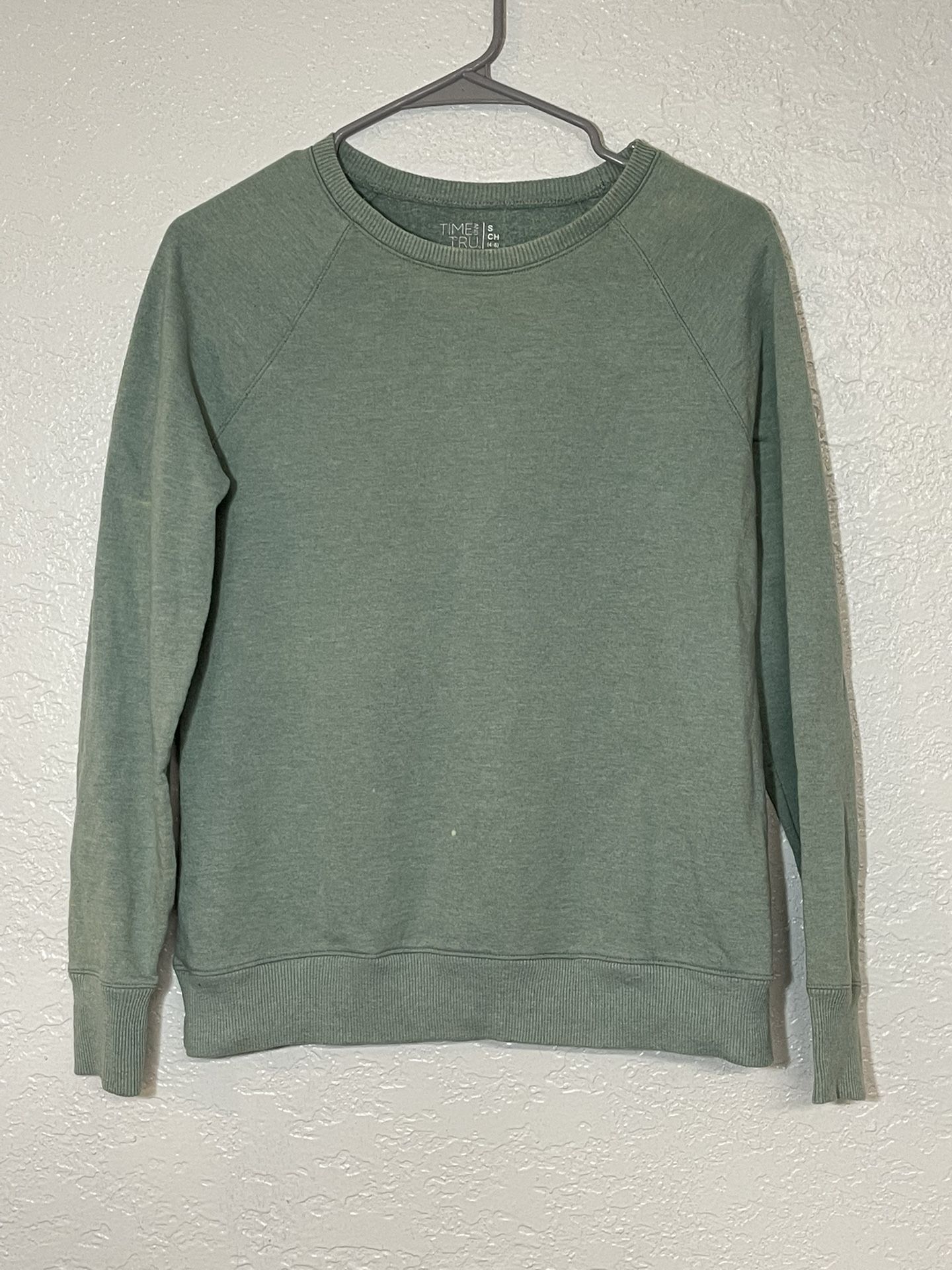 Women’s Lightweight Green Crewneck Sweatshirt