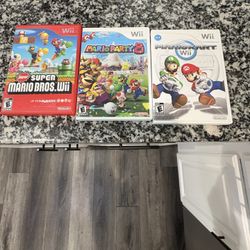 Super Mario, Mario Kart & Mario Party 8 Wii LOT 