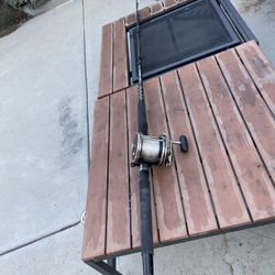 fishing rod and reel penn slammer sl3080c66 6'6" 30-80 lb line  Asking $100!!