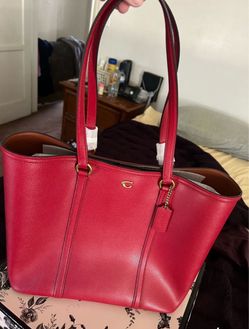 Coach Ruby Red Tote/ NEW