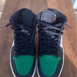 Jordan One Green Toe Mid 