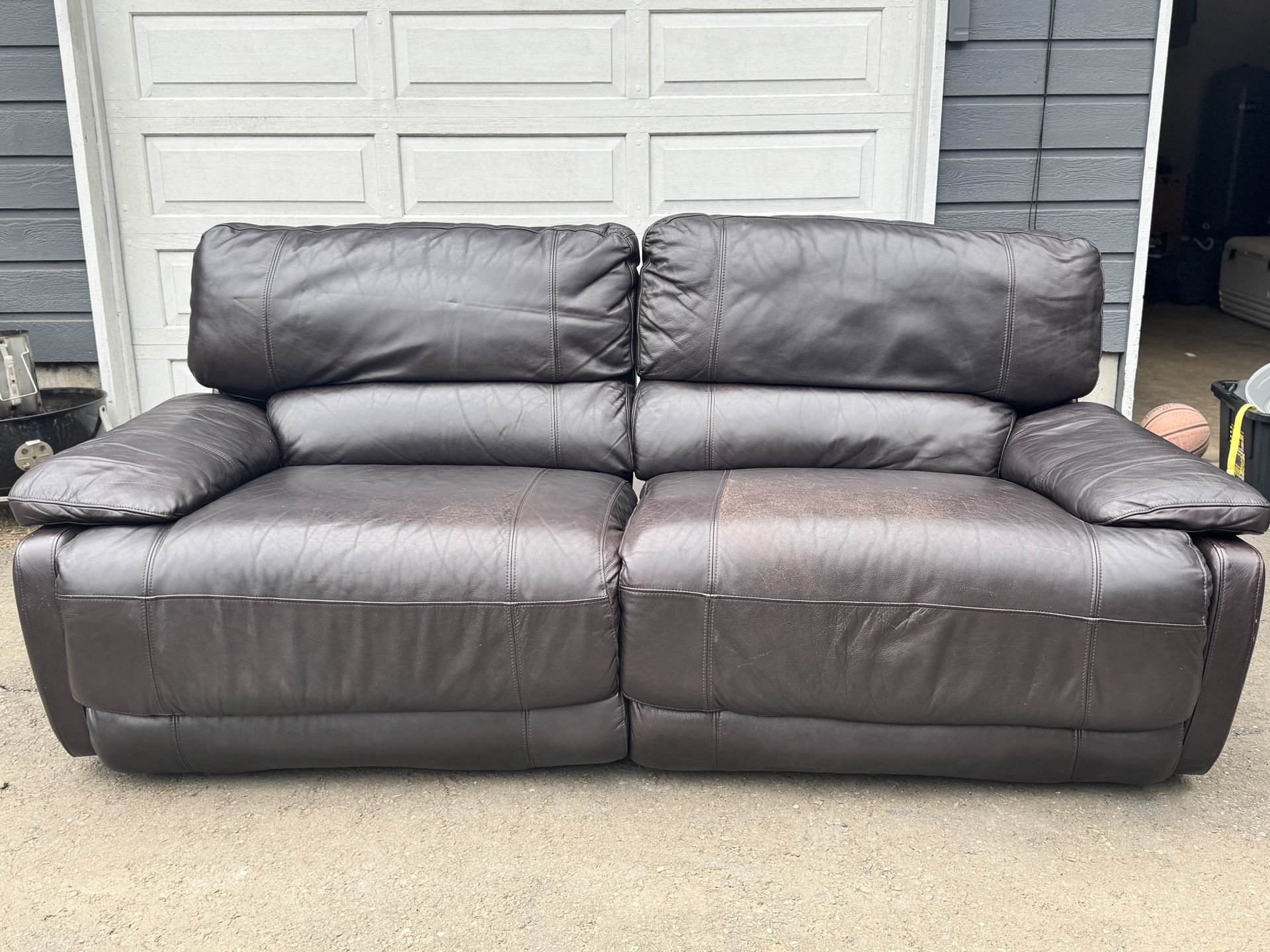 Leather Recliner couches