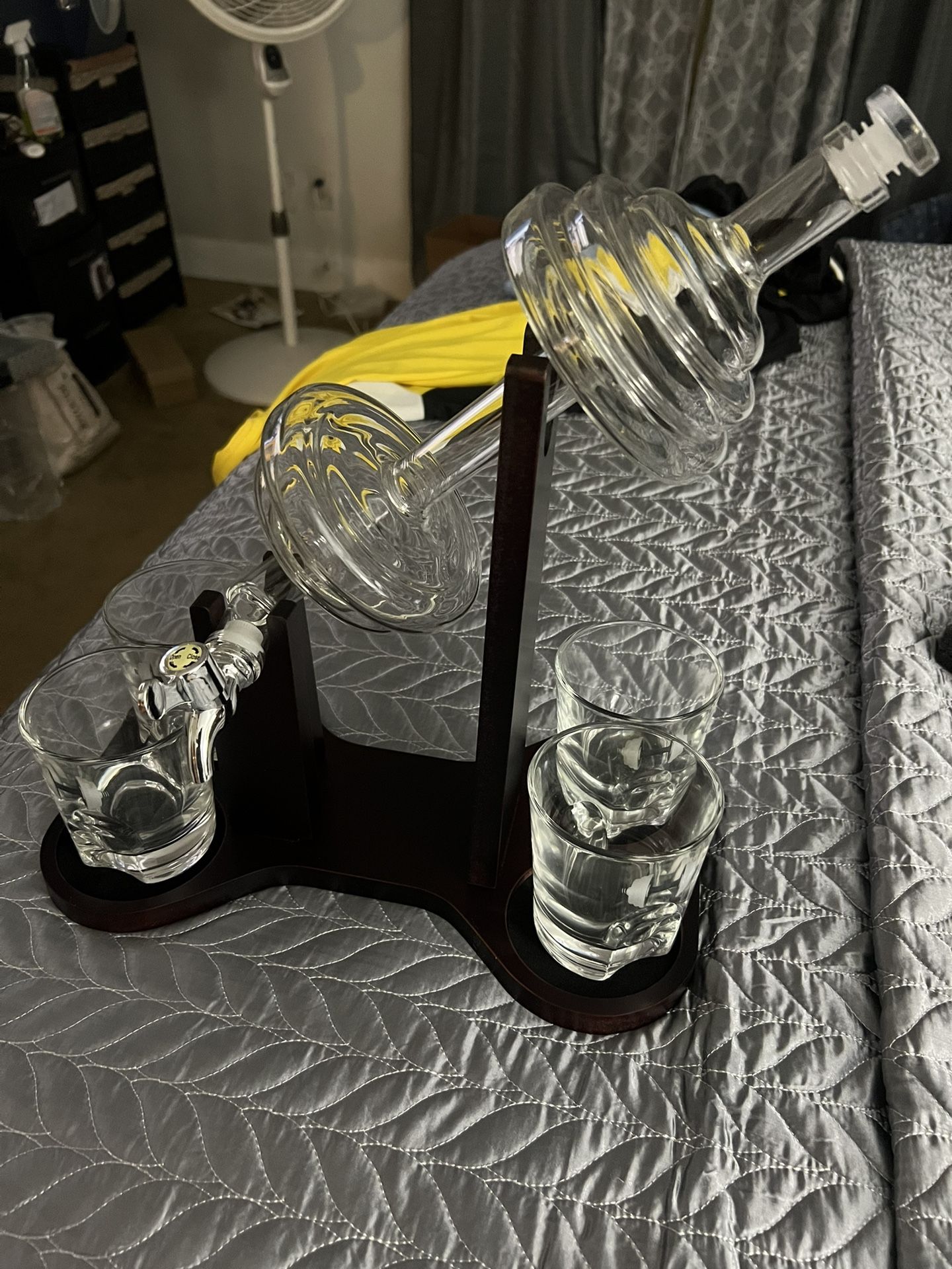 Dumbbell Decanter Set