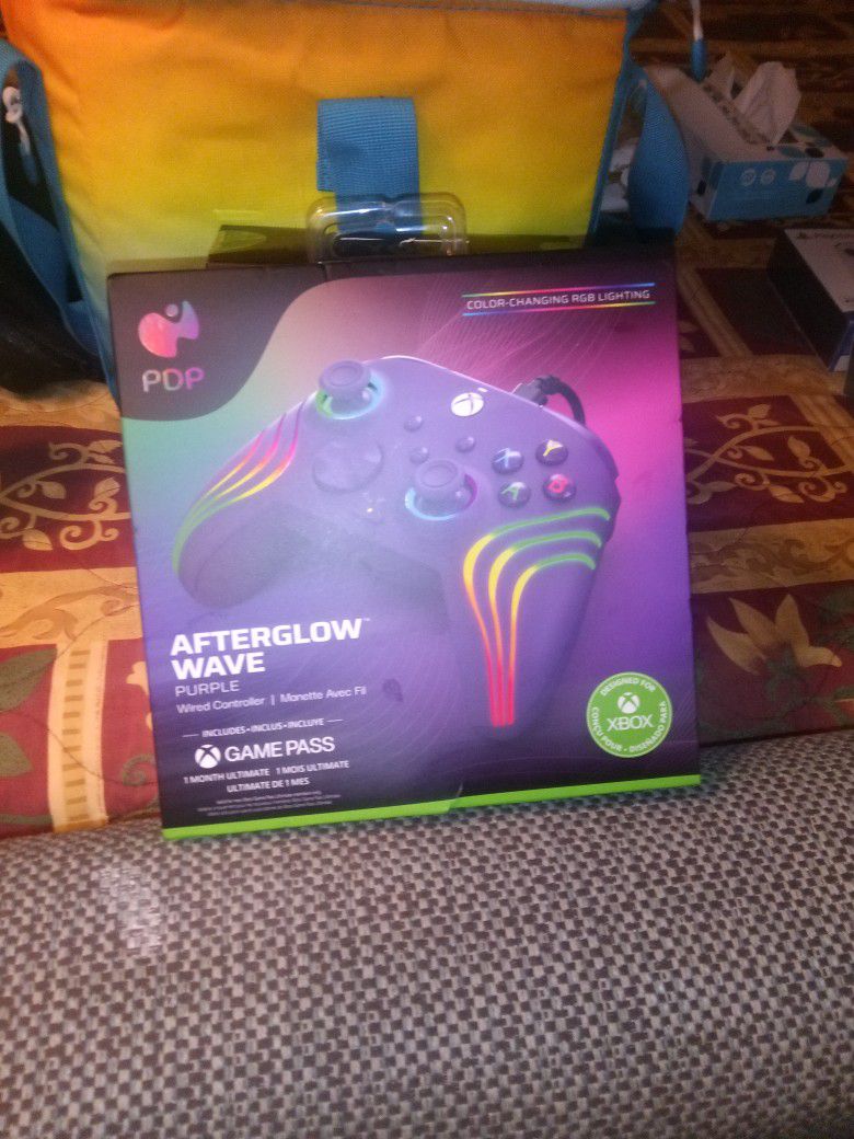 Xbox Wired Controller. Afterglow Wave Purple 