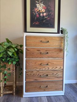 5 Drawer Wooden Dresser