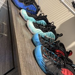 12 pairs of Jordans, Foamposites, AF1s, and NB – OBO