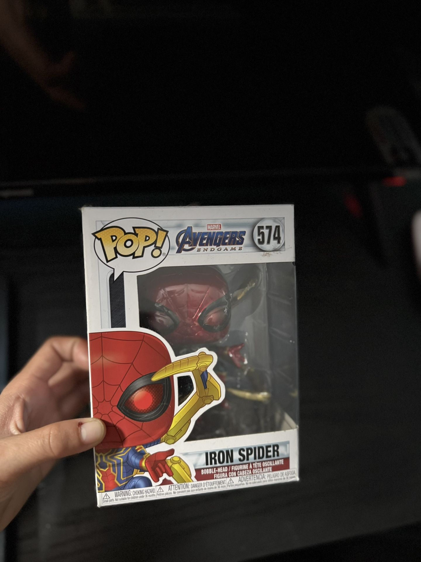 Funko Pop! Marvel Avengers Endgame Iron Spider Figure #574 with Protector
