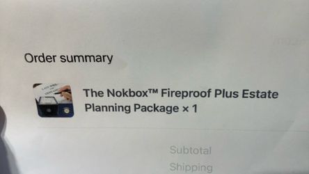 Nokbox Fireproof  Plus Estate Planning
