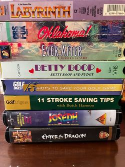 8 VHS cassettes