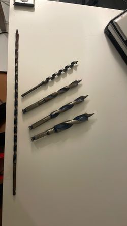 Bosh Auger Bits - 3/8” X 17.5”, Bosh 3/4, 5/8 And 1” Auger bit 1/2” X 7.5”