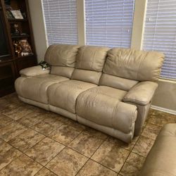 Working Leather Living Room Set All Good $500