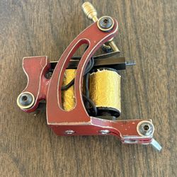 Red And Gold Color Coil Tattoo Machine 