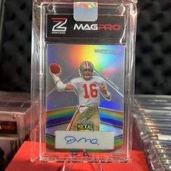 2024 Leaf Metal Legacy Collection White Light 08/10 Joe Montana Auto