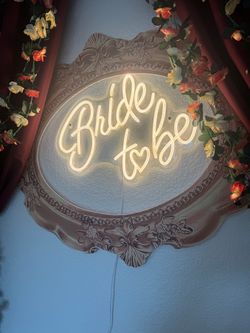 Bridal shower β bachelorette party Sign neon plug- : 16 inches wide sign. Used 1x