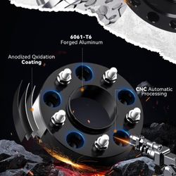 5x120mm Hub Centric Wheel Spacers for 2010-2022 Camaro 2008-2019 CTS 2013-2019 XTS 2010-2017 Equinox, 4 PCS 1 inch 5x120 Wheel Spacer with 14x1.5