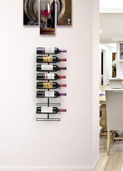 New Wall-Mounted Metal Wine Rack