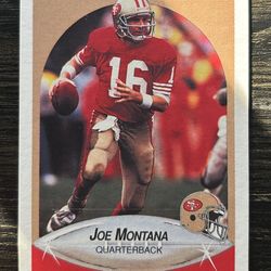 1990 Fleer Joe Montana #10 Error Card 