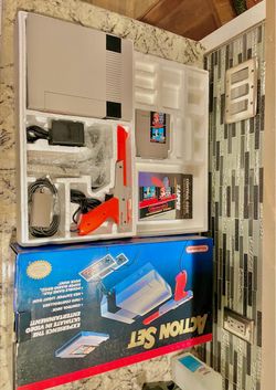 Nintendo nes action set complete in box please read description