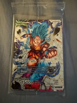 SSGSS Son Goku, Soul Striker Reborn P-211 & SS Rose Goku Black P-212 Sealed dragon ball cards