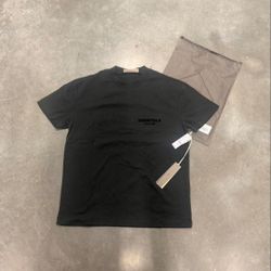 Fear of God Essentials Black T-Shirt – Size XL – Brand New With Tags