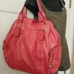 Hype XL Pink Leather Bag Like  ew