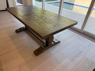 Solid Wood Rustic Dining Table