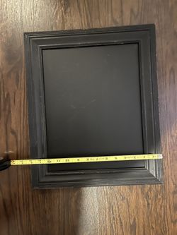 Black Framed Chalk Board 14”x17” $10