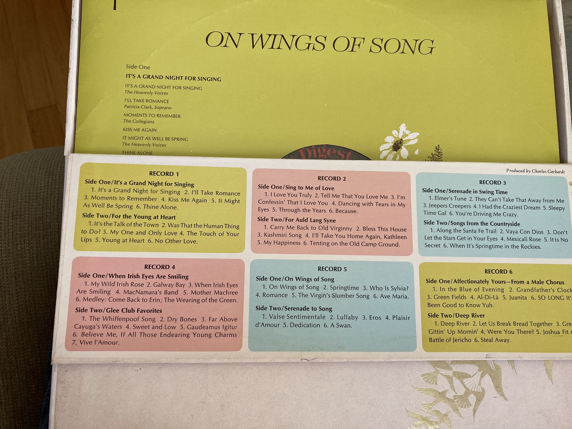 Readers Digest Collection ‘On Wings Of Song’ 6 LP’s