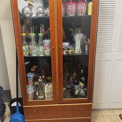Wood China Cabinet 